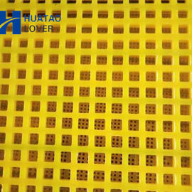 Round Aperture Customized Hole Type Polyurethane Screen Mat For Mining