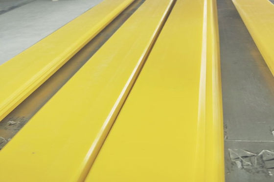 Light Yellow CE Epoxy Glass Paper Machine Doctor Blade For Paper Industry