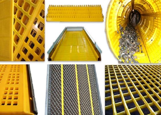 Abrasion Resistance 25mm Polyurethane Vibrating Screen Mesh