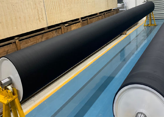 20# Steel  Anti Static Black Color Hypalon Corona Nip Roller For BOPP BOPET FILM