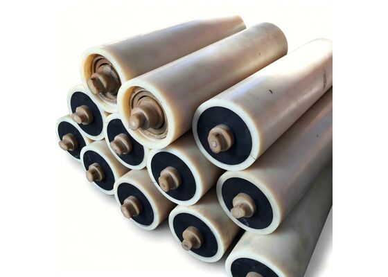 Wear Resistant Rubber Disc Return Idler with Solid Steel Shaft