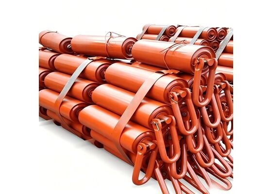 Rubber Disc Conveyor Roller Steel Shaft Bulk Material Handling Conveyor System