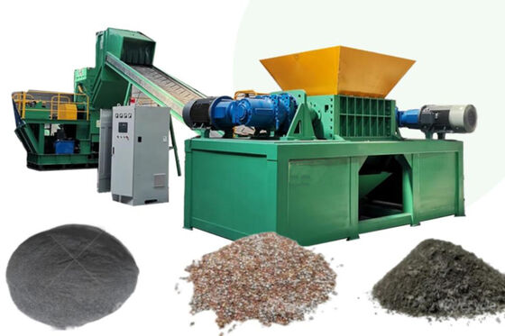 Industrial Double Shaft Shredder 60kW for Plastic Drums Recycling