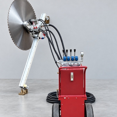 Heavy-Duty Hydraulic Wall Saw With Variable Frequency Motor For Cutting And Demolition