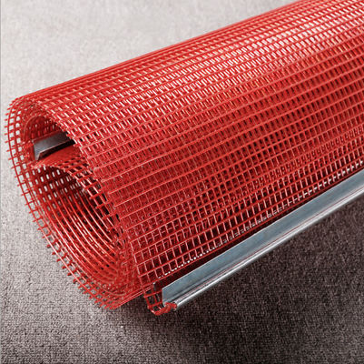 Tensioned Hook Polyurethane Screen red wire screen mesh with hooks no blind