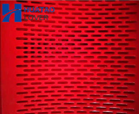 Red Polyurethane Flip Flow Screen Media for coat washing plant